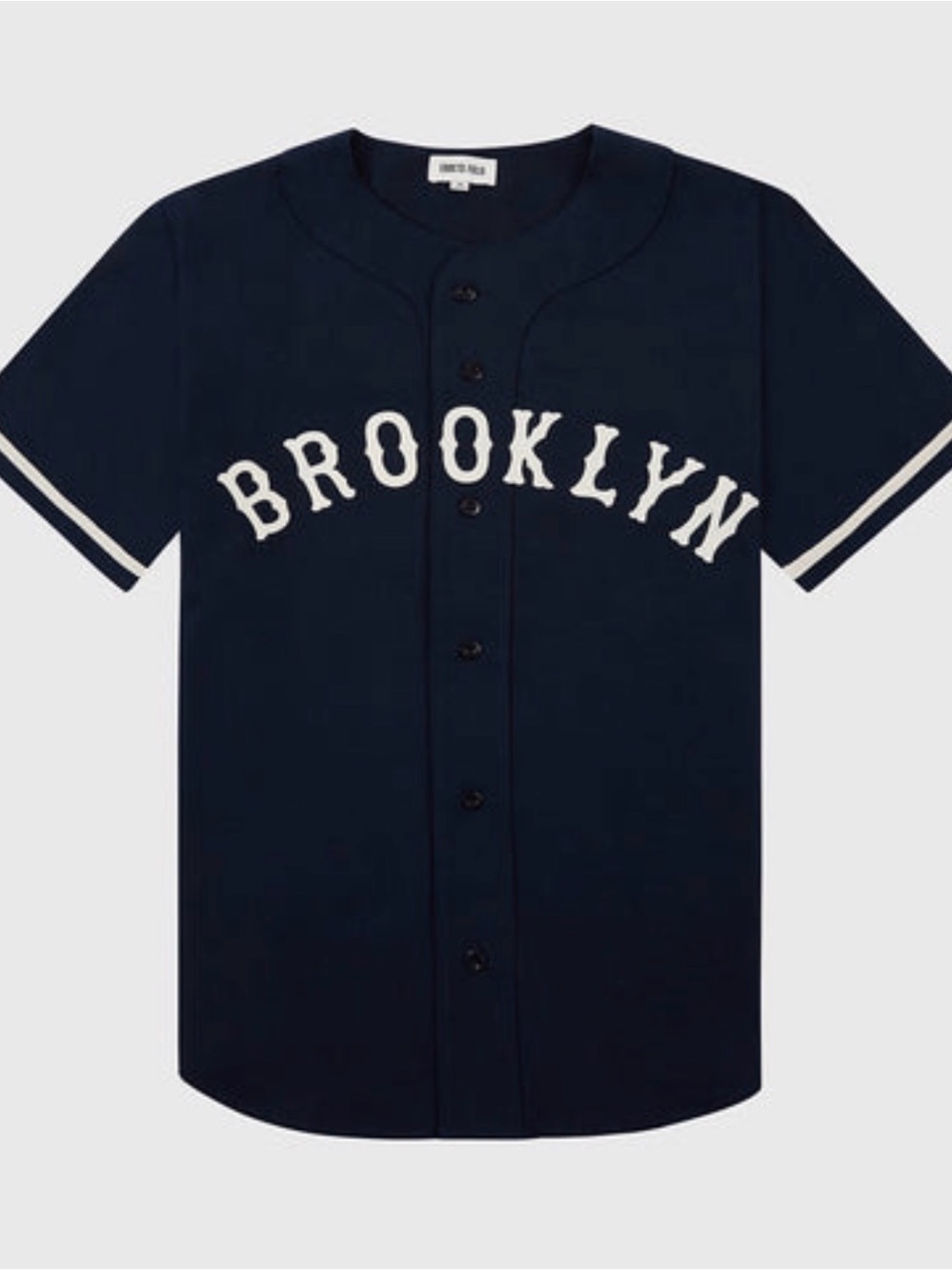Ebbets Field Flannels Navy and White Brooklyn Baseball Jersey